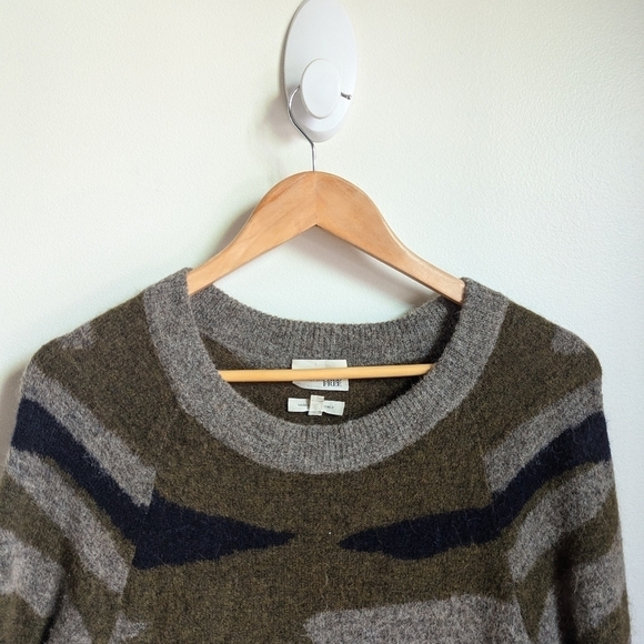 ARITZIA Green Camo Carangi Alpaca Casual Contemporary Knit Dress Size XS - Picture 3 of 13